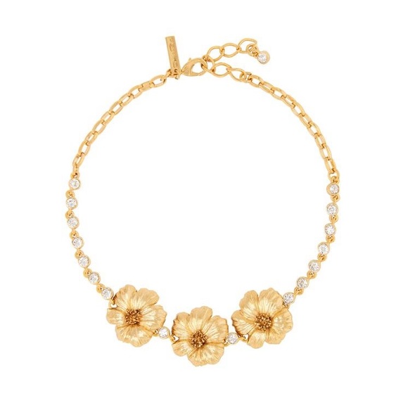 Oscar de la Renta Crystal Poppy Necklace